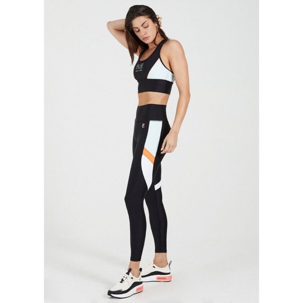 PE Nation x Barry's Bootcamp Star Force Leggings Black Size Small